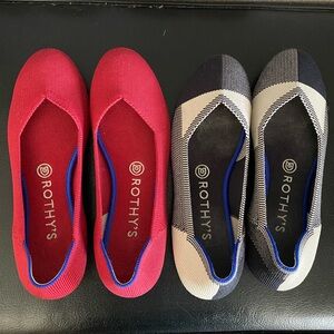 Rothy's US 8 Classic Flats x2